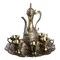 Vintage Coffee Pot And Cups Set, Tea Pot Set, 6 Teacups,1 Teapot, And 1 Tea Tray
